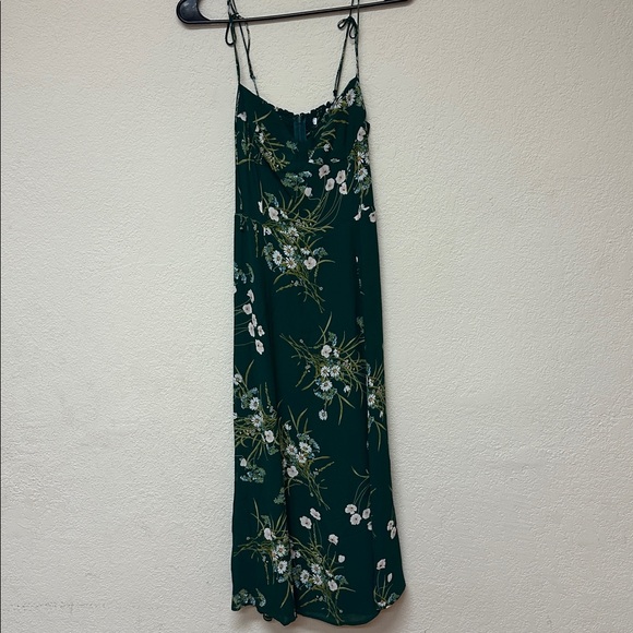 Reformation womans Floral Green Midi Dress size 4 - Picture 2 of 3